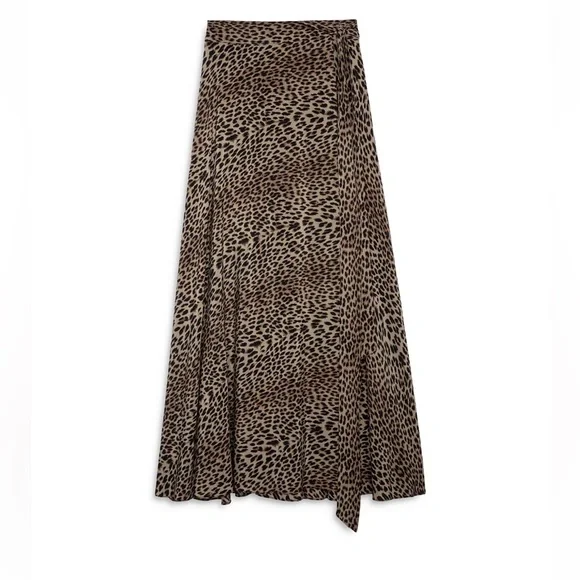 Zadig & Voltaire Animal Print A-Line Skirt - Picture 1 of 7
